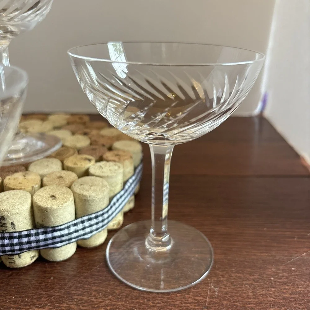Set Of‎ 4  Liquor Cocktail Gevaert Arlene by VAL ST LAMBERT 5 1/8